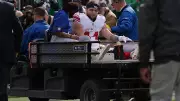 New York Giants Rookie Cam Skattebo Suffers Serious Leg Injury Against Eagles | Shocking Sideline Moment