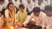 Priya Kapur Performs Pooja with Son Azarius Amidst Heated ₹30,000 Crore Kapoor Estate Battle