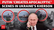 Putin's Fiery Retaliation: Russian Drones Unleash Multiple Explosions in Kherson Following Moscow Attack