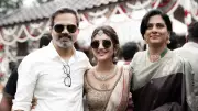 Sreeleela Shines at Bhuvan Gowda's Wedding Bash, Shares Frame with KGF Director Prashanth Neel