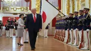Trump's Awkward Moment During Japan Ceremonial Welcome Goes Viral | Watch Video