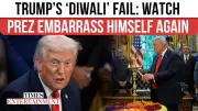 Trump's Diwali Blunder: Watch Former US President Fumble Indian Names at White House Event