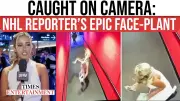 Watch: NHL Reporter Takes Spectacular Tumble On Camera Before Rangers Game - Viral Moment!