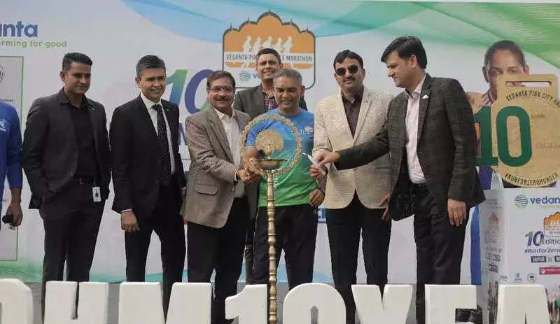 10th Vedanta Pink City Half Marathon Kicks Off in Jaipur