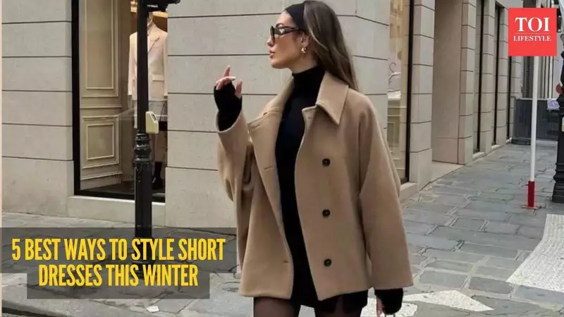 5 Genius Winter Layering Tricks to Style Your Short Dresses
