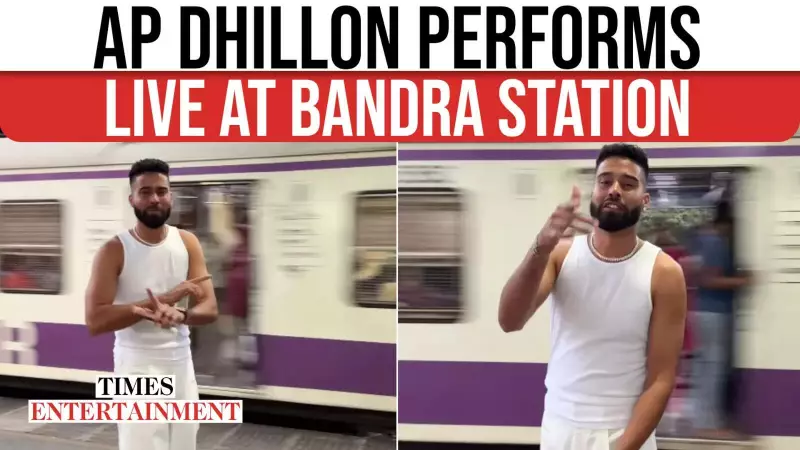AP Dhillon's Viral Bandra Station Performance Sparks Fan Frenzy