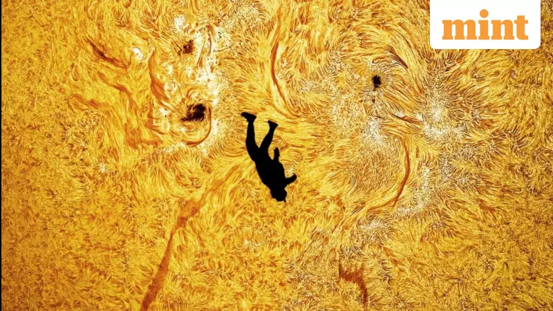 Astrophotographer Captures Skydiver Falling Past Sun in Cosmic Illusion