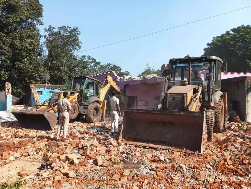 Barbil Municipality Demolishes 4 Illegal Constructions on Govt Land
