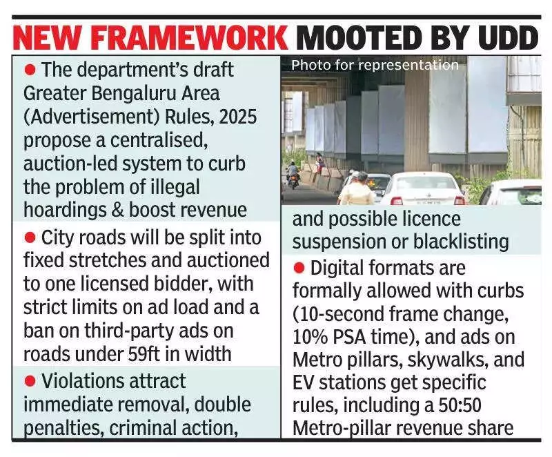 Bengaluru's New Ad Rules 2025: Auction System to Transform Cityscape