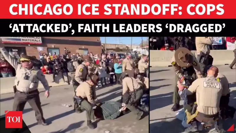 Chicago ICE Protest Turns Violent: 21 Faith Leaders Detained, 4 Cops Injured
