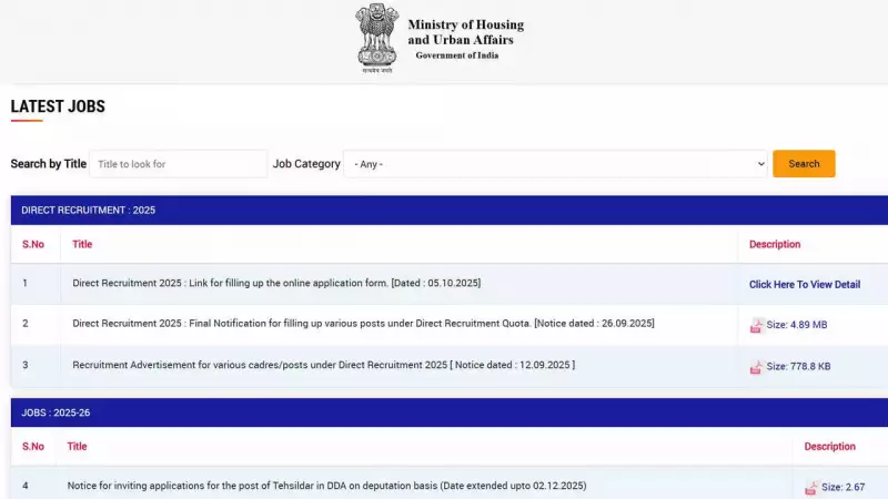 DDA Recruitment 2025: Last Chance Alert! Apply Now for MTS, JSA, Patwari & Other Posts Before Deadline