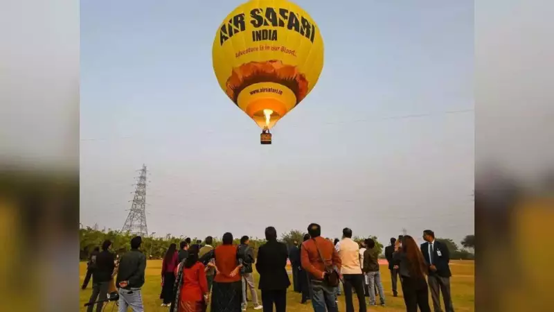 Delhi's First Hot Air Balloon Rides Launch Saturday Over Yamuna