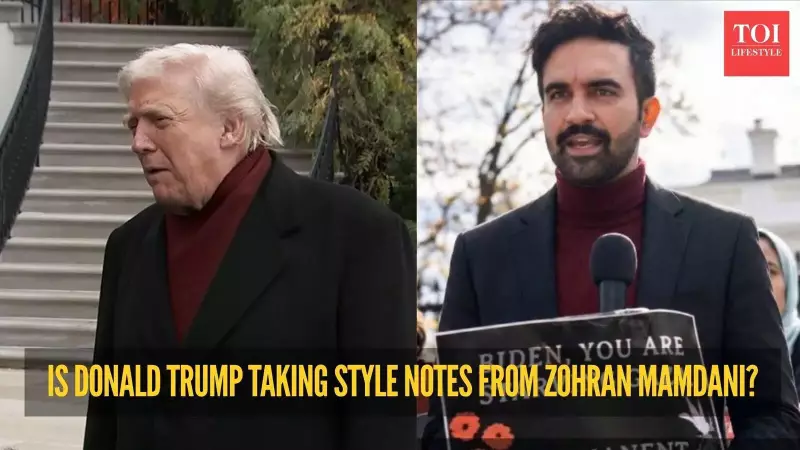 Donald Trump's Red Scarf Sparks Internet Frenzy, Compared to Zohran Mamdani