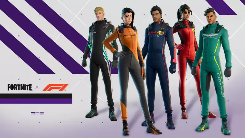 F1 Races into Fortnite: Exclusive Skins Launch Nov 20, 2025