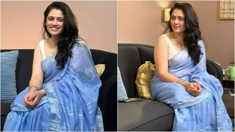 Girija Oak Godbole Reacts to Viral 'Blue Saree' Fame and Hollywood Comparisons