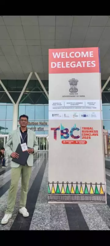 Gumla Tribal Entrepreneur Showcases Organic Farming Model at National Conclave