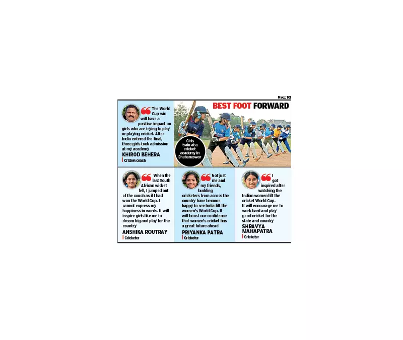 Indian Women's Cricket World Cup Triumph Sparks Youth Revolution in Bhubaneswar