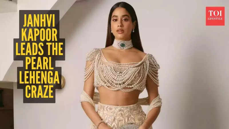 Janhvi Kapoor's Pearl Lehenga Sets New Wedding Trend