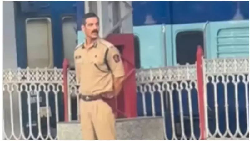 John Abraham Spotted as Cop at Mumbai Station for Rakesh Maria Biopic