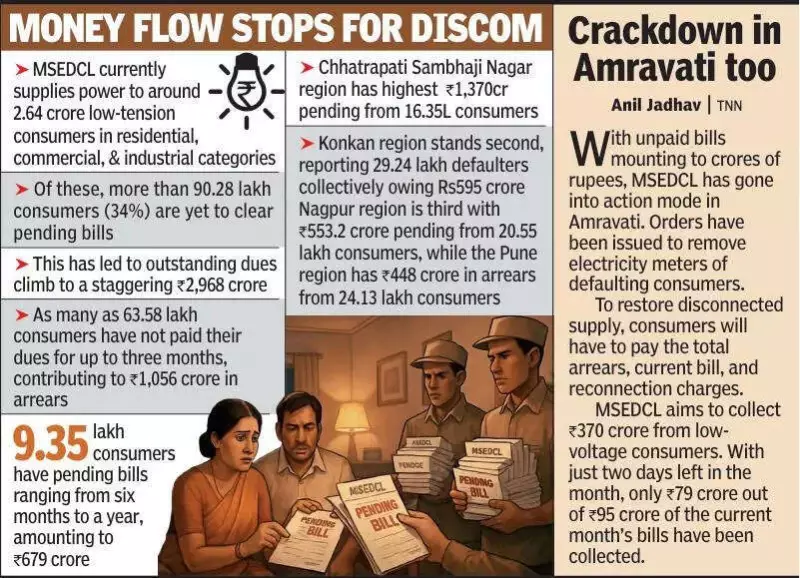 Maharashtra Power Crisis: 90 Lakh Consumers Default on Rs 2,968 Crore Bills