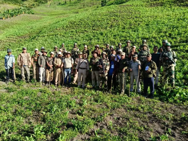 Massive Anti-Poppy Drive: 530+ Acres Destroyed in Manipur