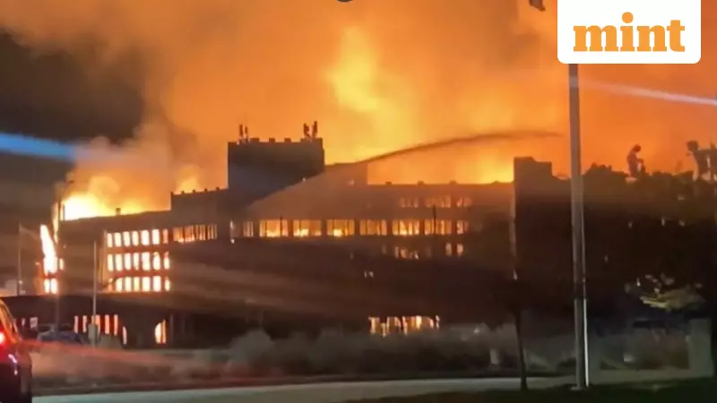 Massive Fire Engulfs Historic St. Louis Warehouses, 200 Firefighters Battle Blaze