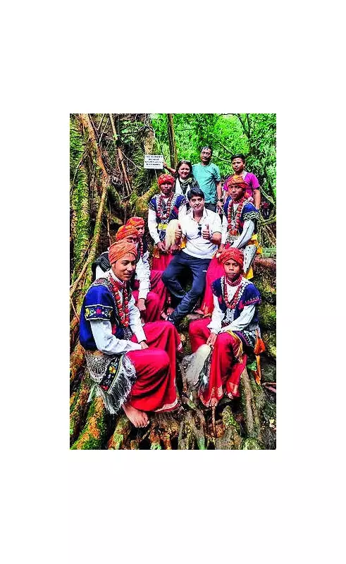 Meghalaya's Living Root Bridges: Union Minister Scindia Hails Nature's Marvel of Harmony