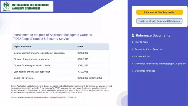 NABARD Grade A Recruitment 2025: 91 Assistant Manager Posts, Apply Today