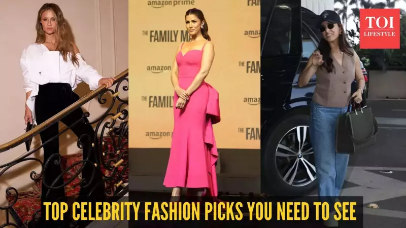 Natasha Poonawalla to Nimrit Kaur: Top 5 Celebrity Fashion Looks Today