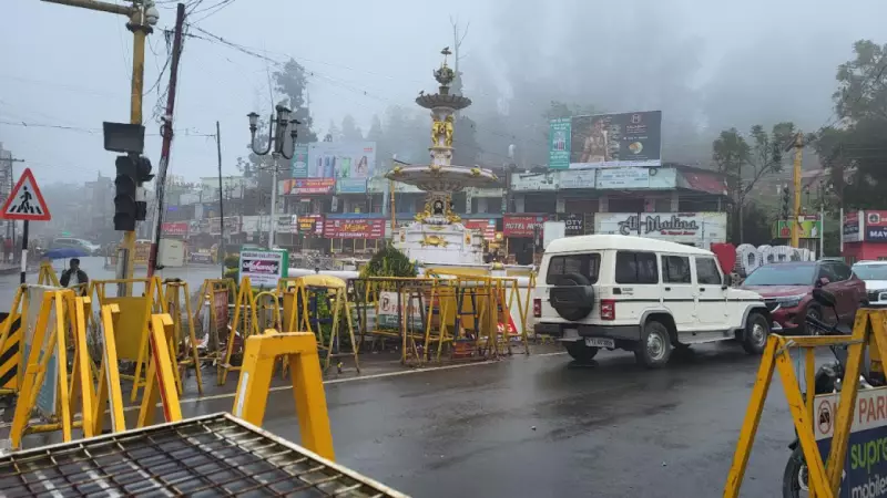 Ooty's Historic Charing Cross Faces Neglect: Adam's Fountain Lost in Chaos