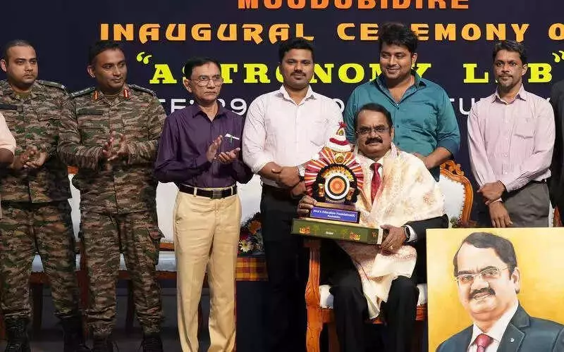 Padma Shri Dr Mylswamy Annadurai Inaugurates Space Lab at Alva's School