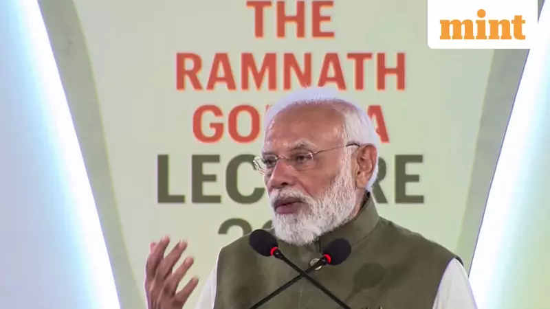 PM Modi Presents India as Global Growth Model, Urges States to Compete