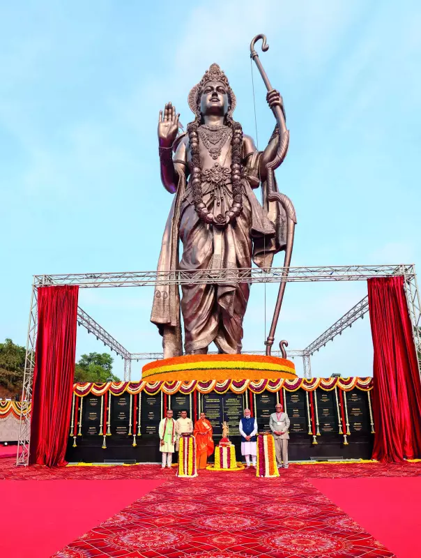 PM Modi Unveils 77-Ft Ram Statue in Goa, Hails State's Cultural Resilience