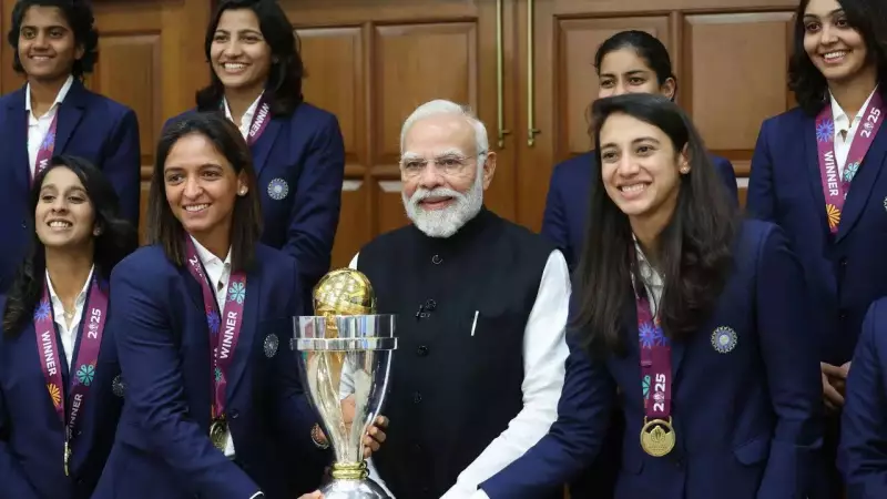 PM Modi's Grand Reception: Women's T20 World Cup Champions Team India Honored at Delhi Meet