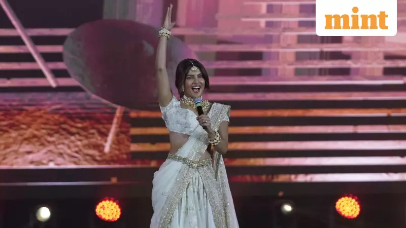 Priyanka Chopra Stuns as 'Desi Girl' at Varanasi Title Reveal, Hailed as Goddess