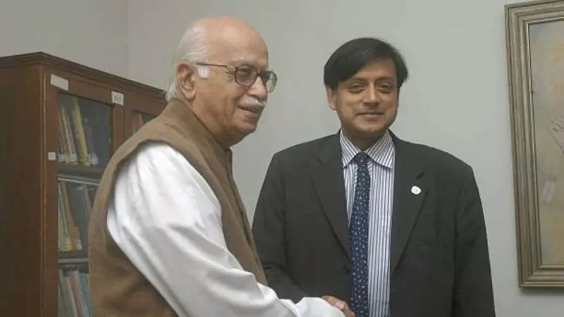 Shashi Tharoor Defends Advani, Draws Parallels to Nehru & Indira
