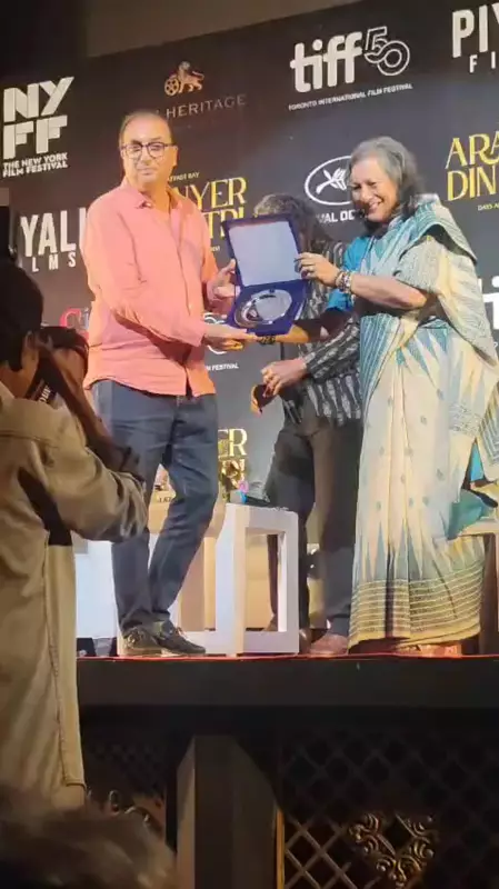 Shivendra Singh Dungarpur Attends Aranyer Din Ratri Re-release Event