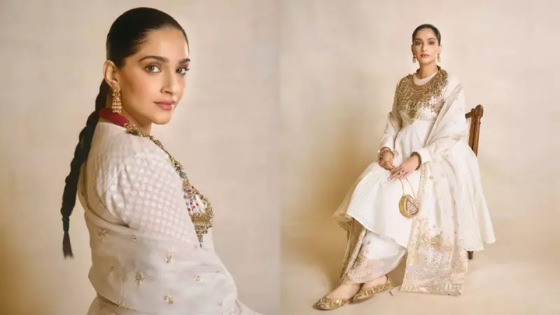 Sonam Kapoor Stuns in White Ensemble, Shares Heartfelt Message
