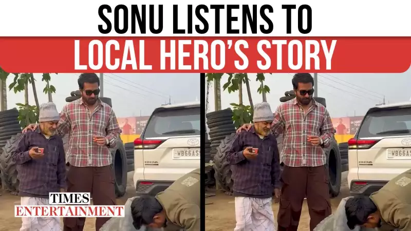 Sonu Sood Stops Mid-road, Meets 24×7 Tyre Warrior in Dalkhola