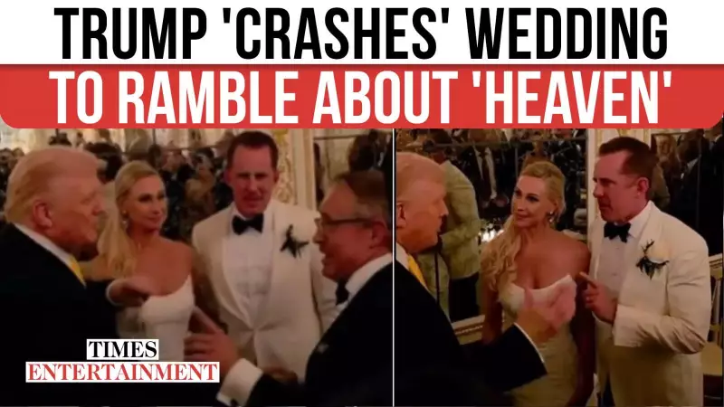 Trump Crashes Mar-a-Lago Wedding, Talks About Getting Into Heaven