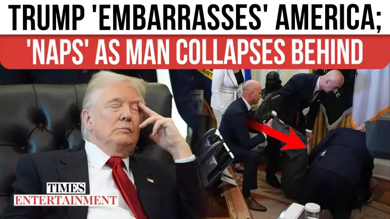 Trump Dozes Off During Oval Office Briefing: Chaotic Scene Unfolds