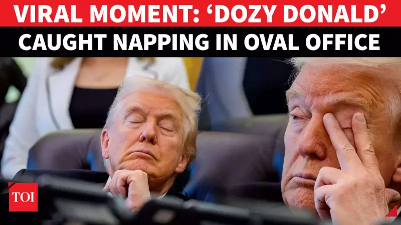 Trump Falls Asleep During Oval Office Event? Viral Video Sparks Debate