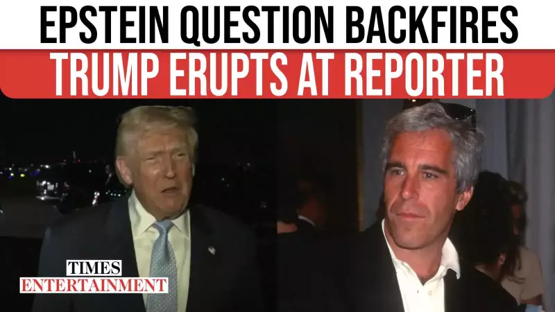 Trump's Fiery Outburst: Epstein Files Query Sparks 'Fake News' Confrontation