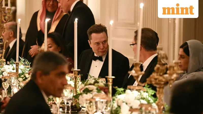 Trump's Friendly Pat on Elon Musk's Tummy at White House Dinner Goes Viral