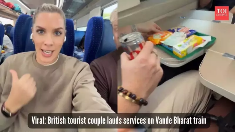 UK Couple's Viral Vande Bharat Review: Affordable Fares & Delicious Food Win Hearts Online!