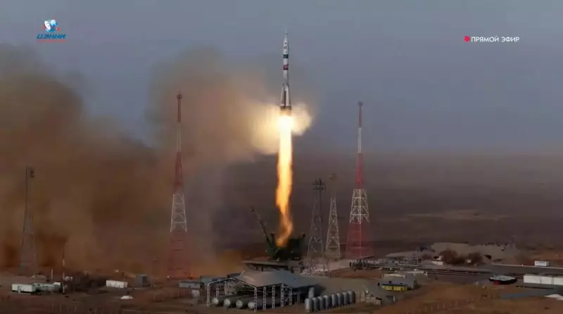 US-Russian Trio Launches to ISS on 8-Month Orbital Mission