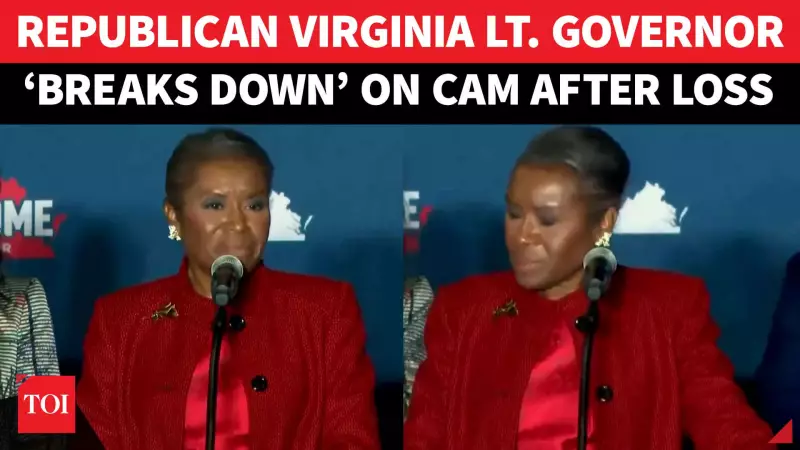 Virginia Lt. Governor Earle Sears Breaks Down in Tears After Shock Election Defeat to Democrat | Emotional Moment Captured on Camera