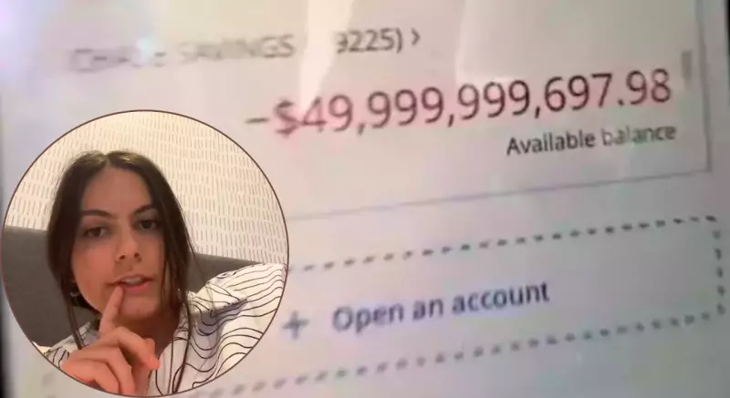 Woman Finds Negative $50 Billion in Chase Bank Account Glitch