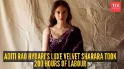 Aditi Rao Hydari's Royal Sharara Saree: A 200-Hour Masterpiece That's Breaking the Internet!