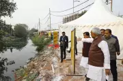 CM Nitish Kumar Inspects Patna Drainage Projects to Combat Waterlogging